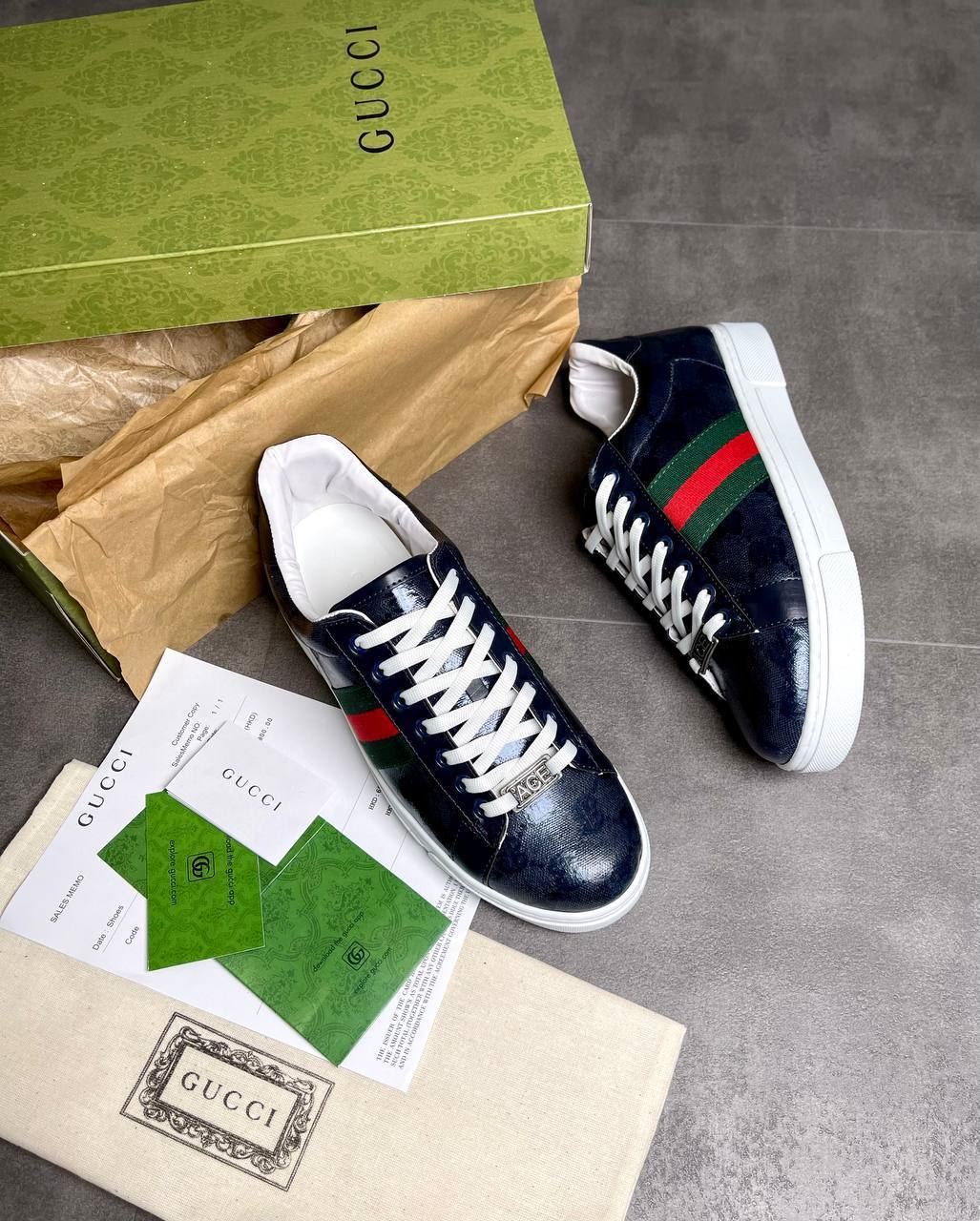 Zapatillas Gucci con tribanda - Imagen 1
