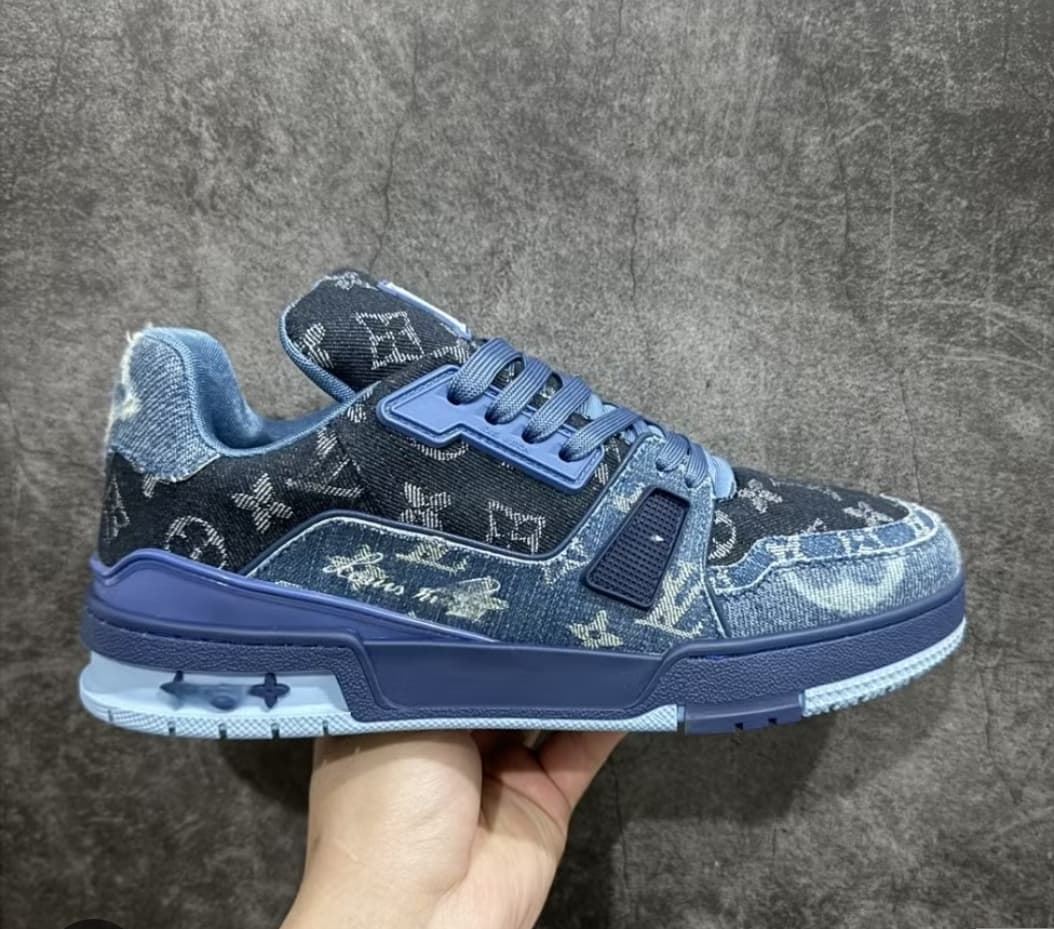Zapatillas Louis Vuitton Trainer blue - Imagen 2