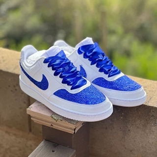 Zapatillas Nike Air force one con perlas personalizadas - Imagen 1