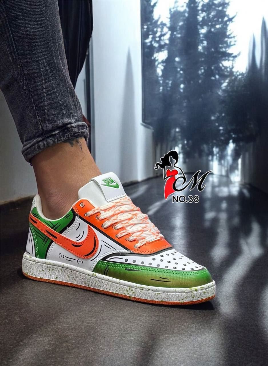 Zapatillas Nike Air force One custom  cartoon - Imagen 1