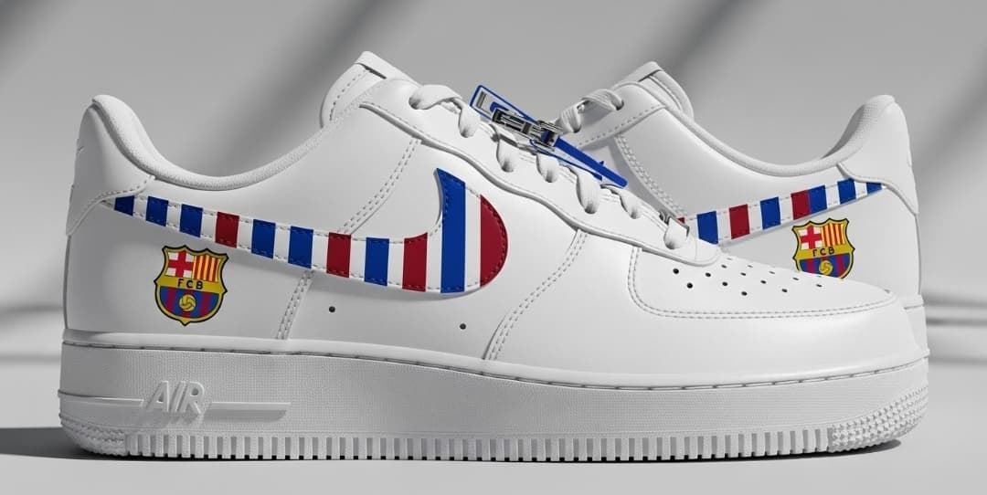 Zapatillas Nike Air force one FC Barcelona - Imagen 1