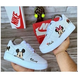 Zapatillas Nike Air force one Mickey y Minnie - Imagen 1