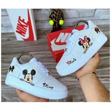 Zapatillas  Nike Air force one Mickey y Minnie - Imagen 1