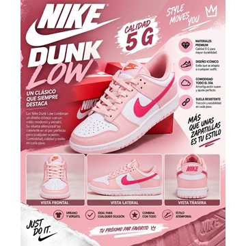 Zapatillas Nike Dunk triple Pink - Imagen 1