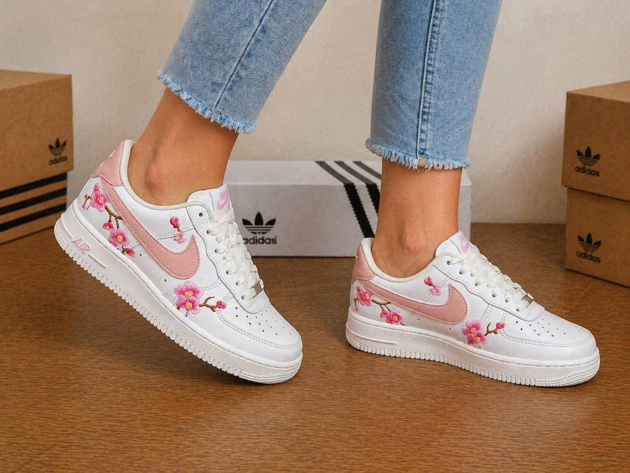 Zapatillas Nike force flores - Imagen 1