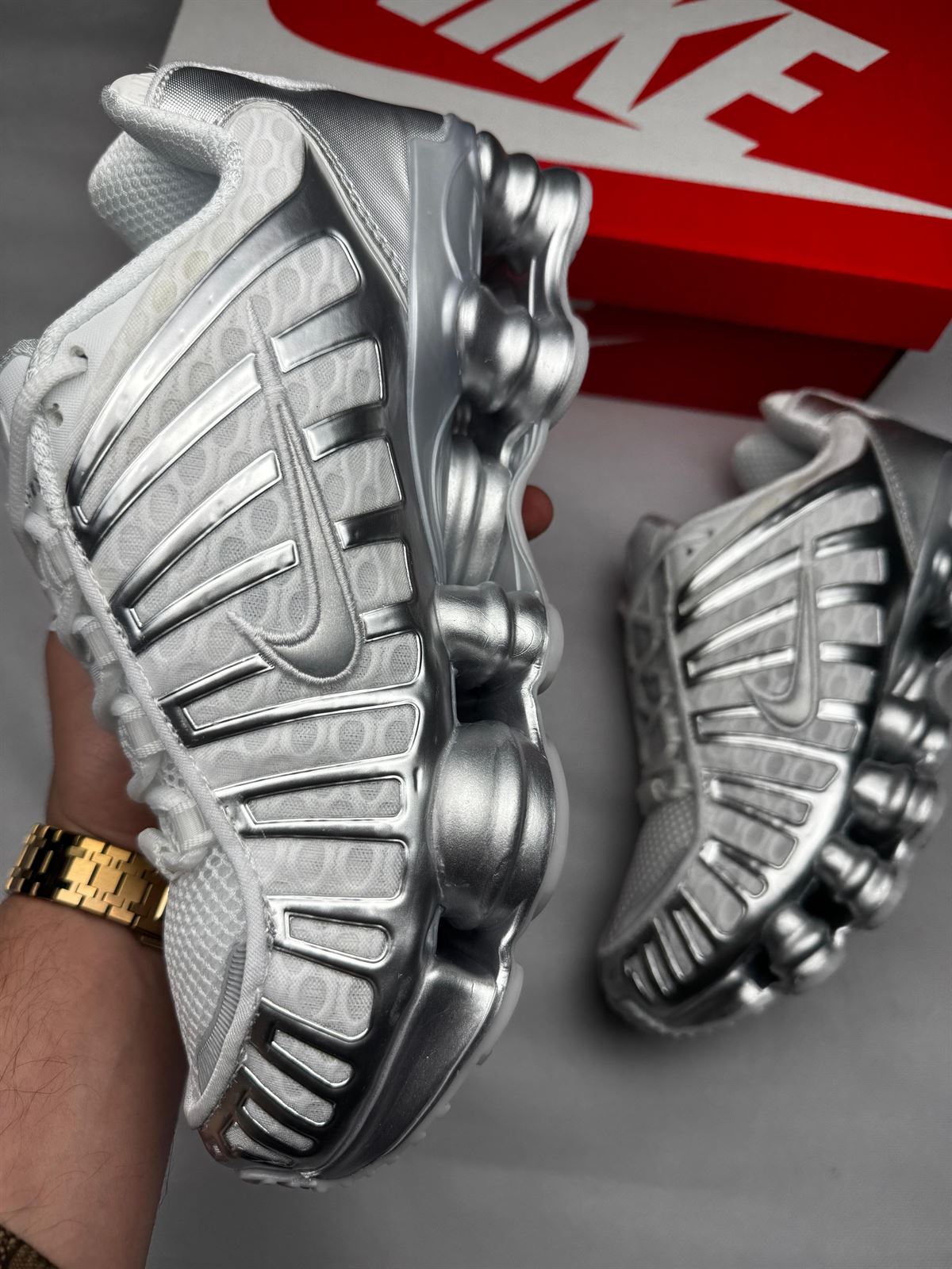 Zapatillas Nike shox plata - Imagen 4