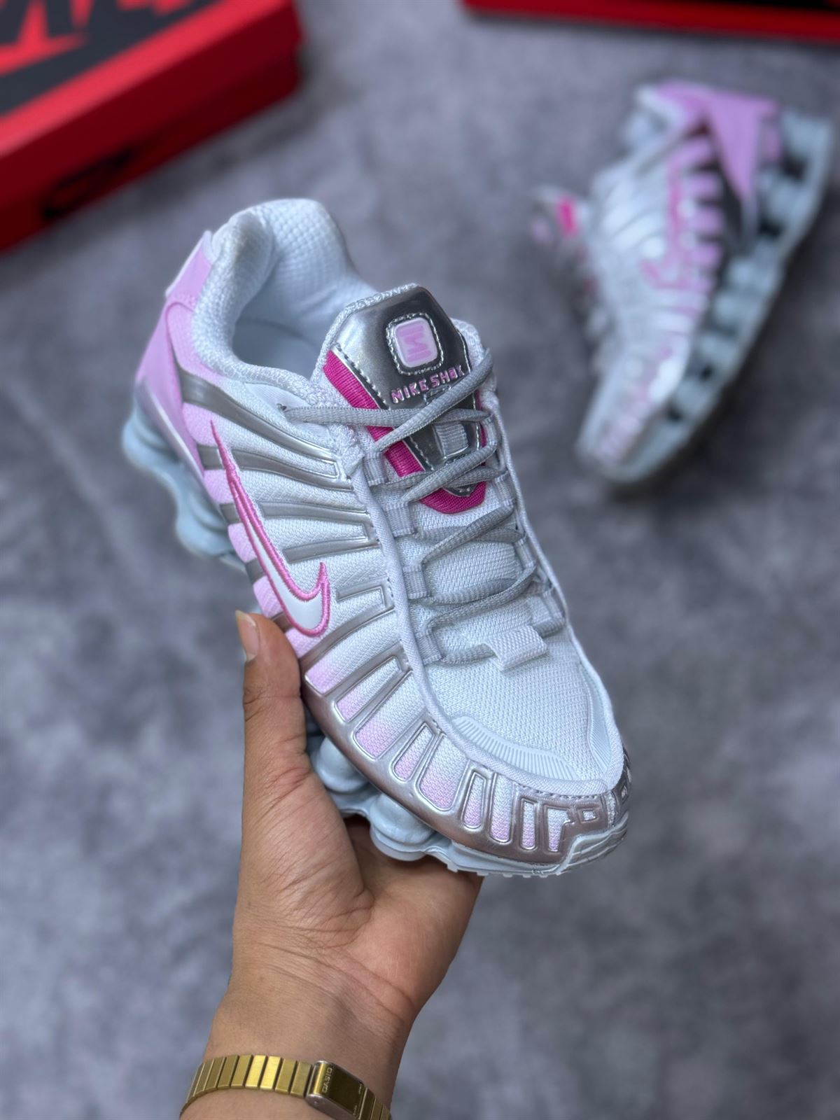 Zapatillas Nike shox rosa TL - Imagen 2
