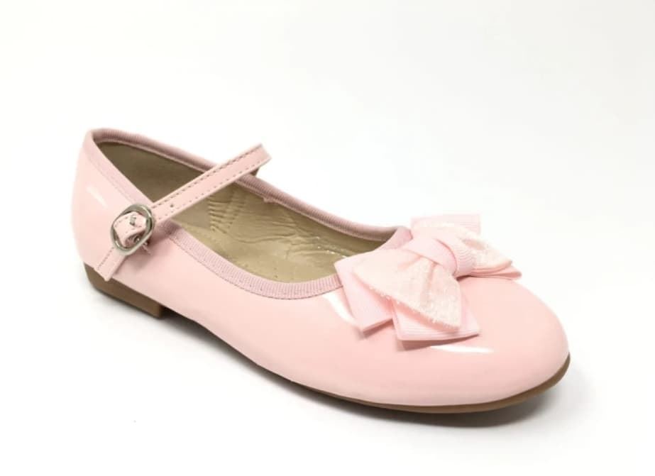 Zapatos  charol de niña con lazo - Imagen 4